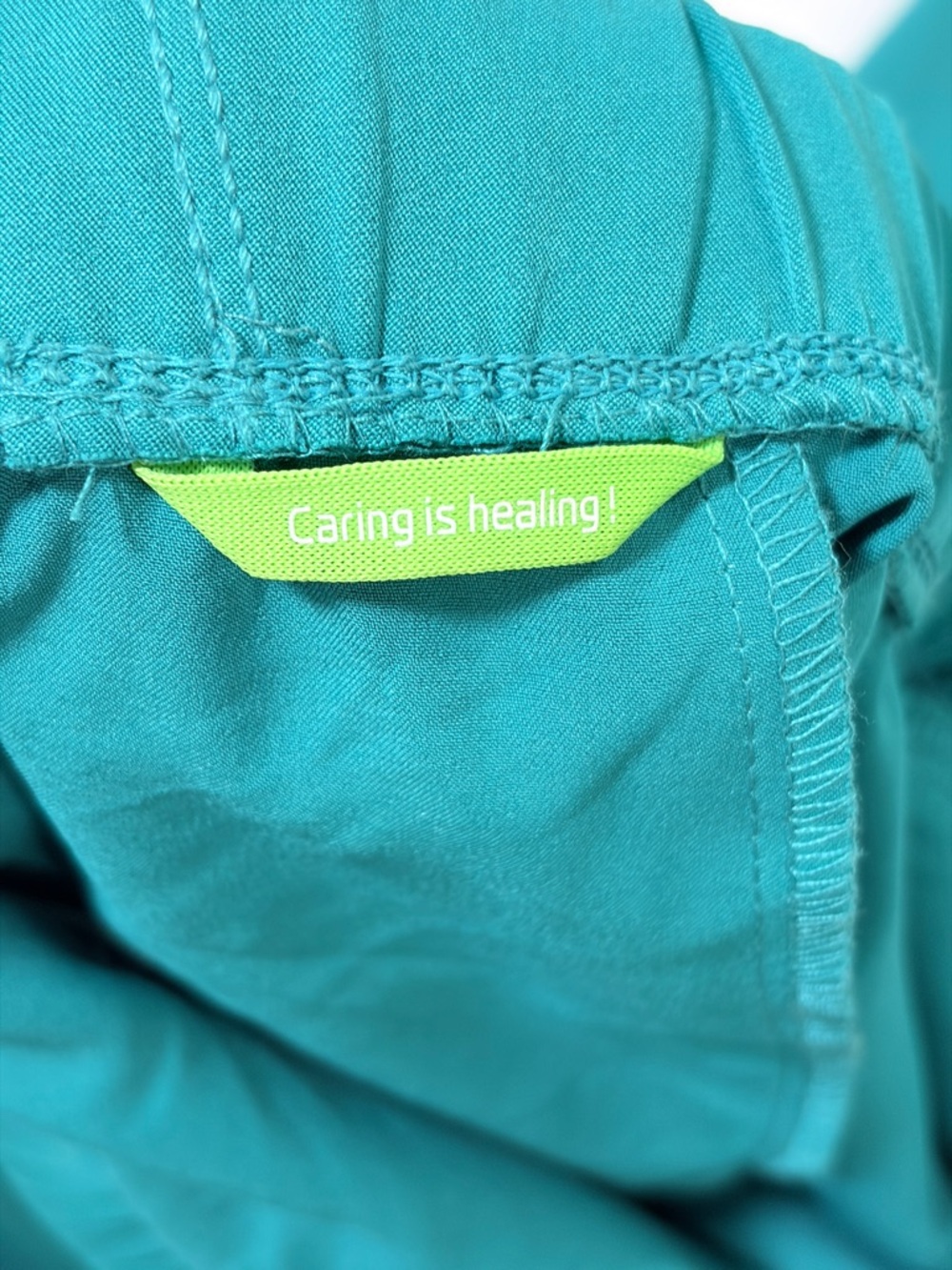 healing hands Teal Drawstring Medical Scrub Pants - Picture 10 of 14